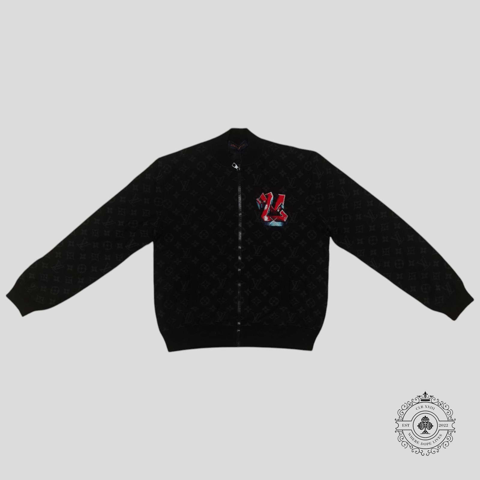 Louis Vuitton Monogram LV Graffiti Zip Up Blouson in Black