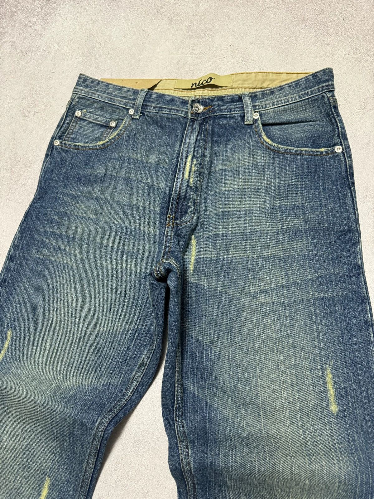 Japanese Brand Vintage Japanese Distressed Dirty Jeans Denim Pants Straight Size US 34 / EU 50 - 4 Thumbnail