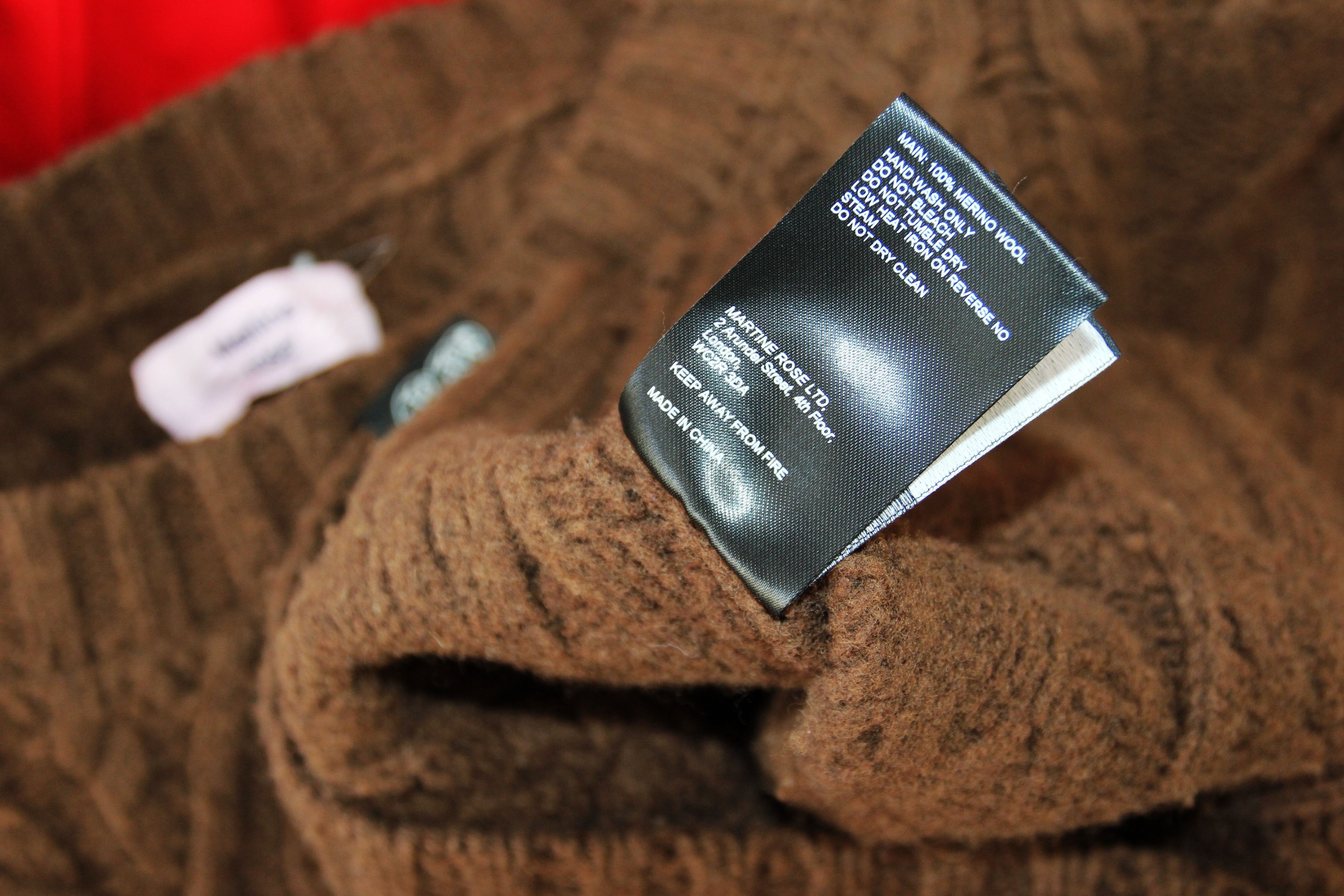 Martine Rose BNWT AW23 MARTINE ROSE BOILED CABLE DOLL CREW SWEATER M Size US M / EU 48-50 / 2 - 9 Thumbnail
