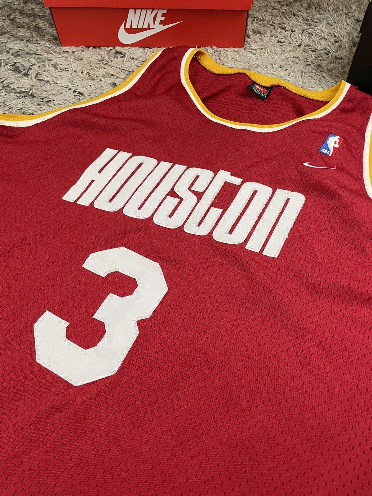 NBA × Nike × Vintage Steve Francis Houston Rockets Nike Jersey Swingman 90s Size US XXL / EU 58 / 5 - 2 Thumbnail
