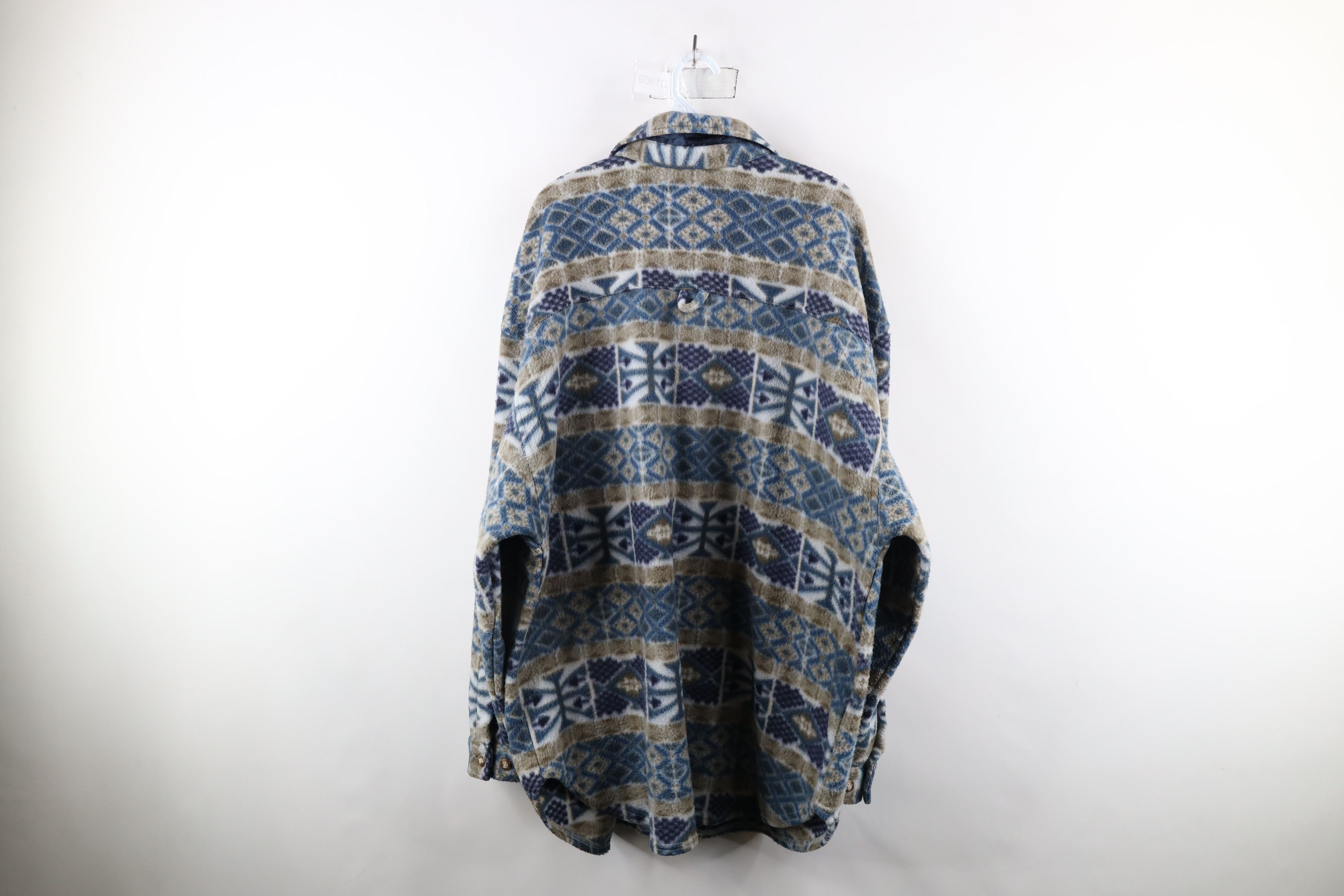 Vintage Vintage 90s Streetwear Fiesta Fleece Button Shirt Jacket Jac Size US XL / EU 56 / 4 - 9 Thumbnail
