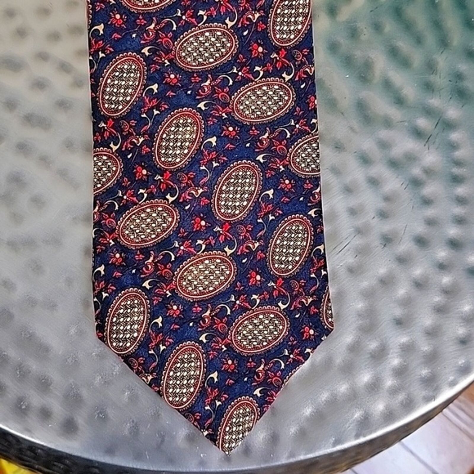 Hardy Amies Hardy Amies Mens Paisley Silk Neck Tie Classic 4" Size ONE SIZE - 1 Thumbnail