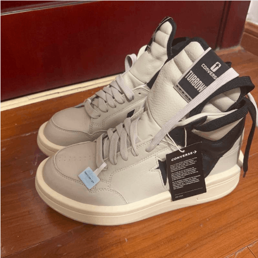 Rick Owens Rick Owens mid-top sneakers black and white Size US 12 / EU 45 - 1 Thumbnail