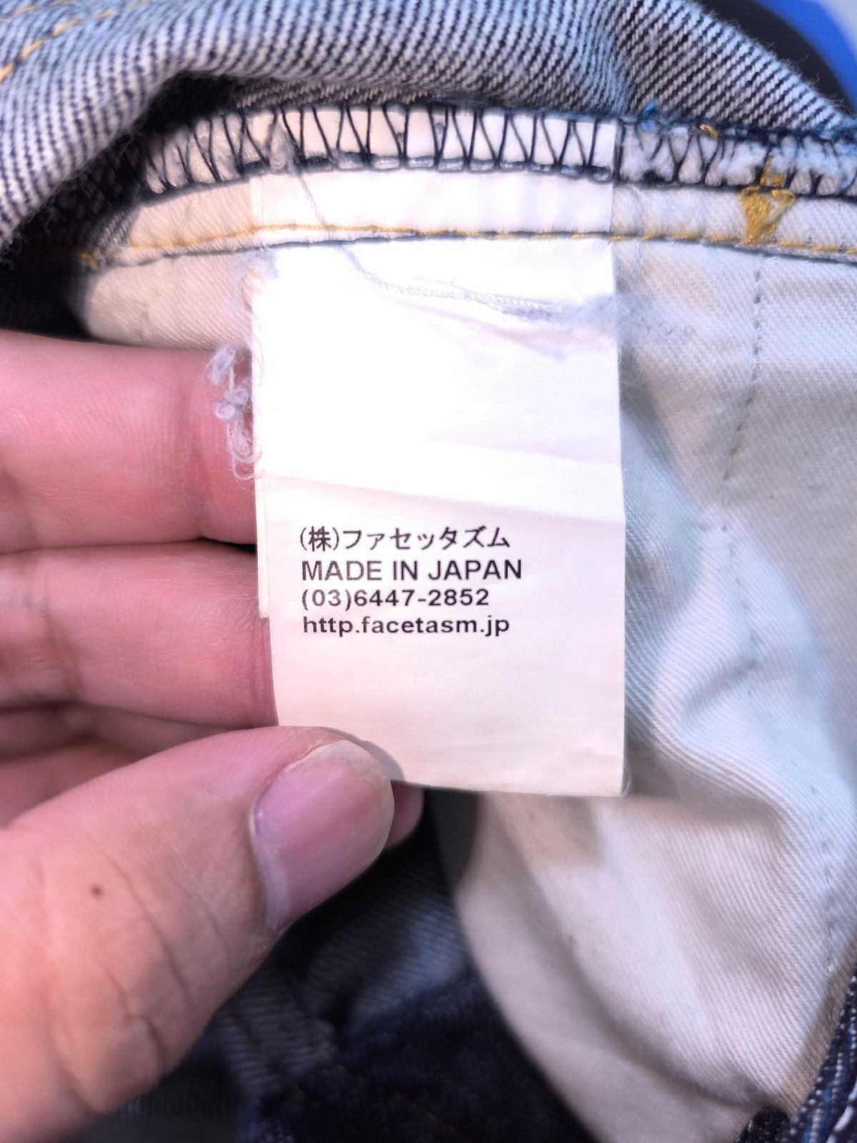 Facetasm Facetasm Belt Blue Denim Pants Size US 30 / EU 46 - 10 Thumbnail