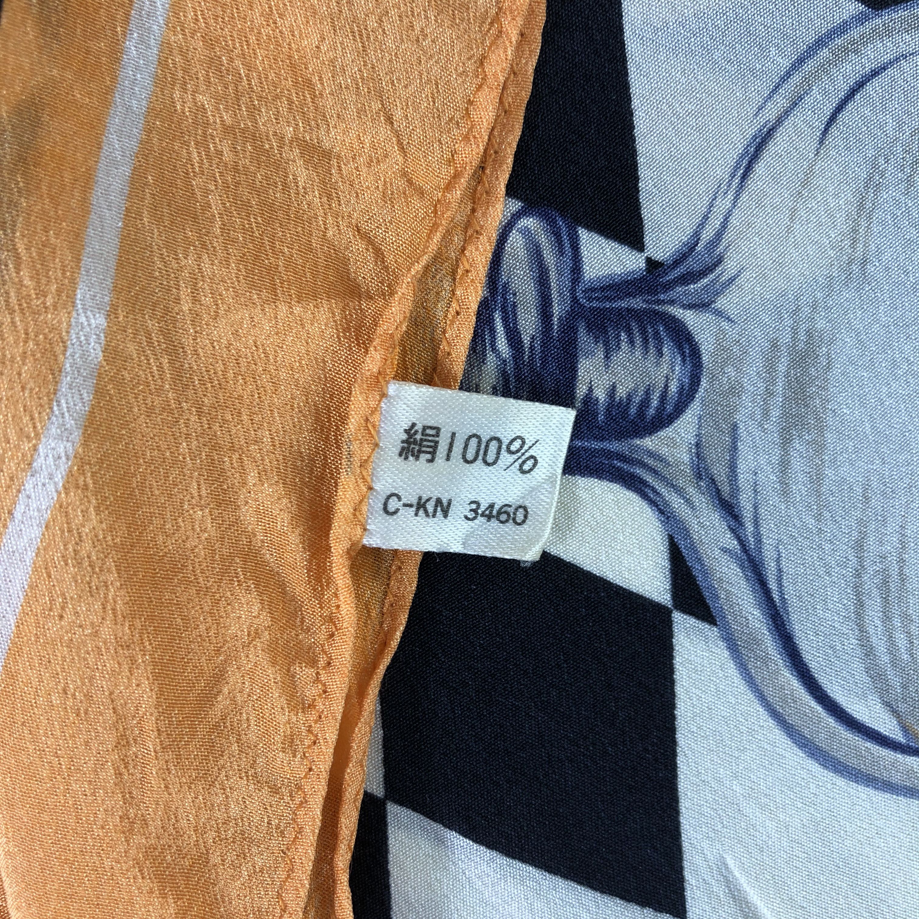 Vintage Vintage Because Silk Scarf Size ONE SIZE - 6 Thumbnail