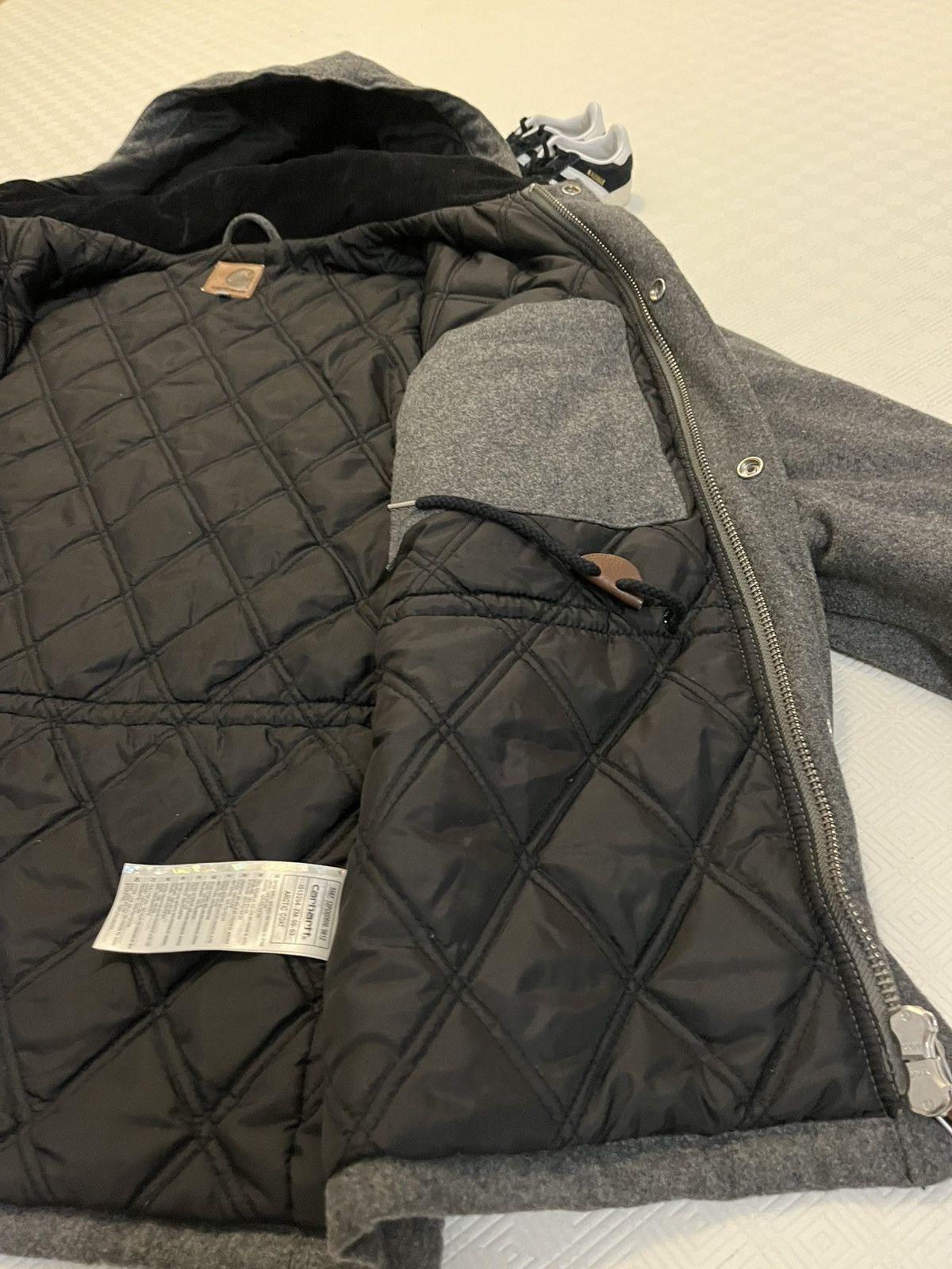 Carhartt Carhartt WIP Arctic Coat Wool – Grey (Size L) Size US L / EU 52-54 / 3 - 7 Thumbnail