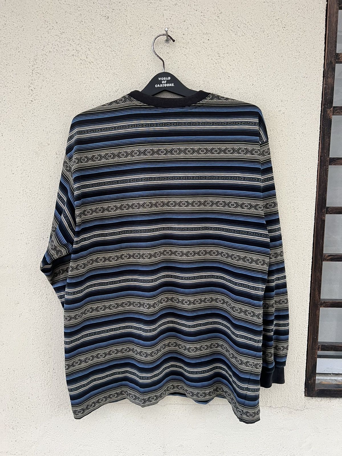 No Fear Vintage 90s NO FEAR Multi Stripes Long Sleeve t shirt Size US XL / EU 56 / 4 - 14 Thumbnail