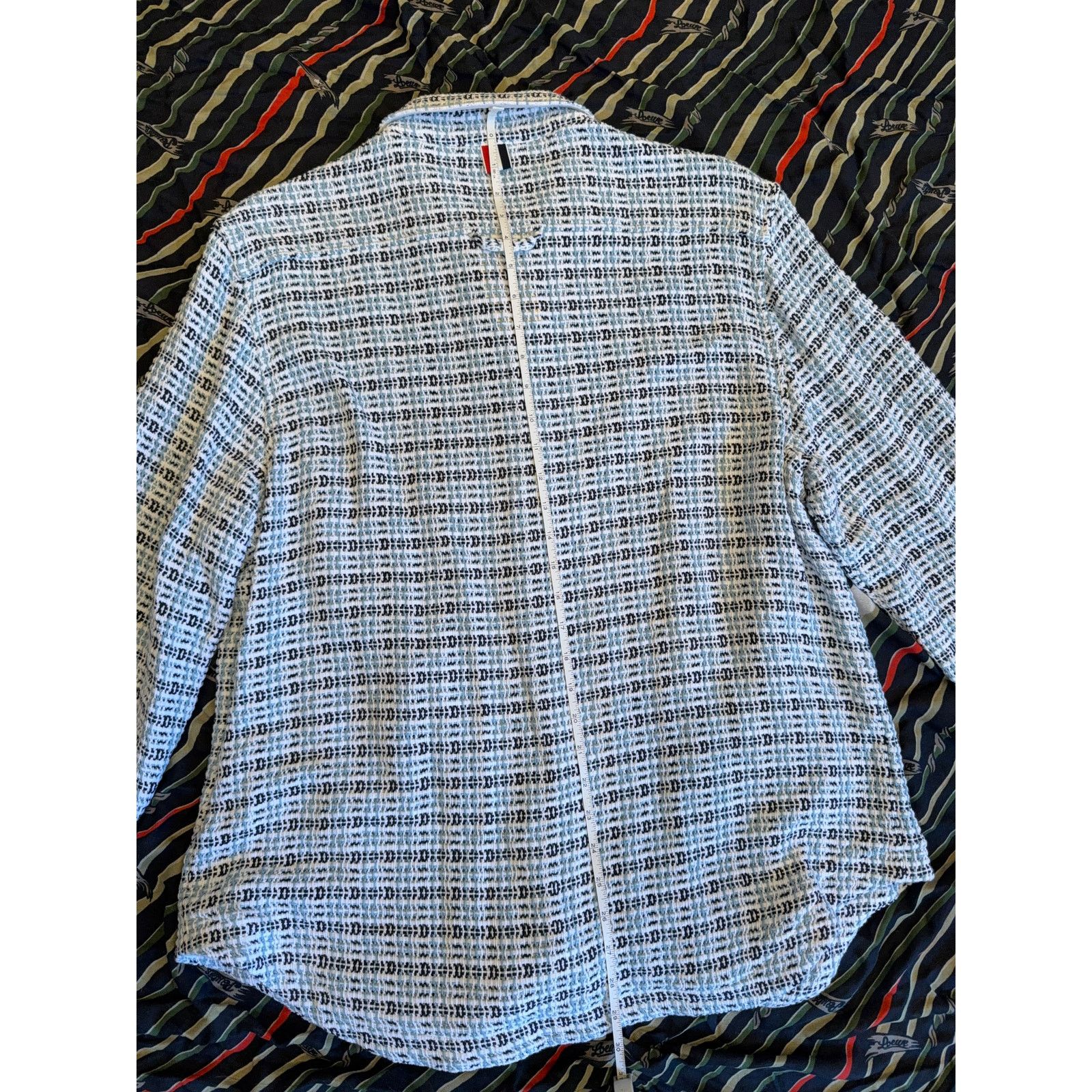Thom Browne $2,850 Thom Browne Crochet Tweed Snap Fromt Shirt Jacket - 3 Size US L / EU 52-54 / 3 - 8 Thumbnail