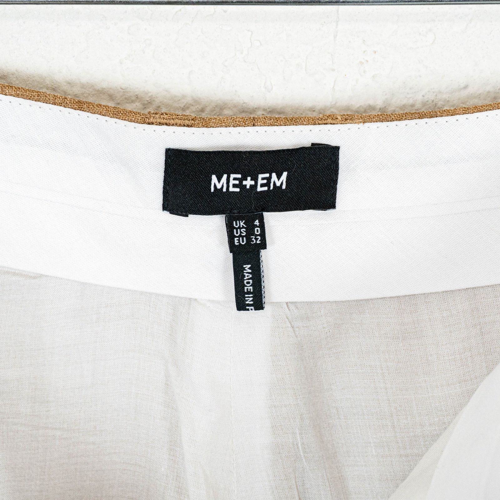 ME+EM ME+EM Pleat Front Trousers Italian wool Tailoring Biscuit 0 Size 25" / US 0 / IT 36 - 4 Thumbnail
