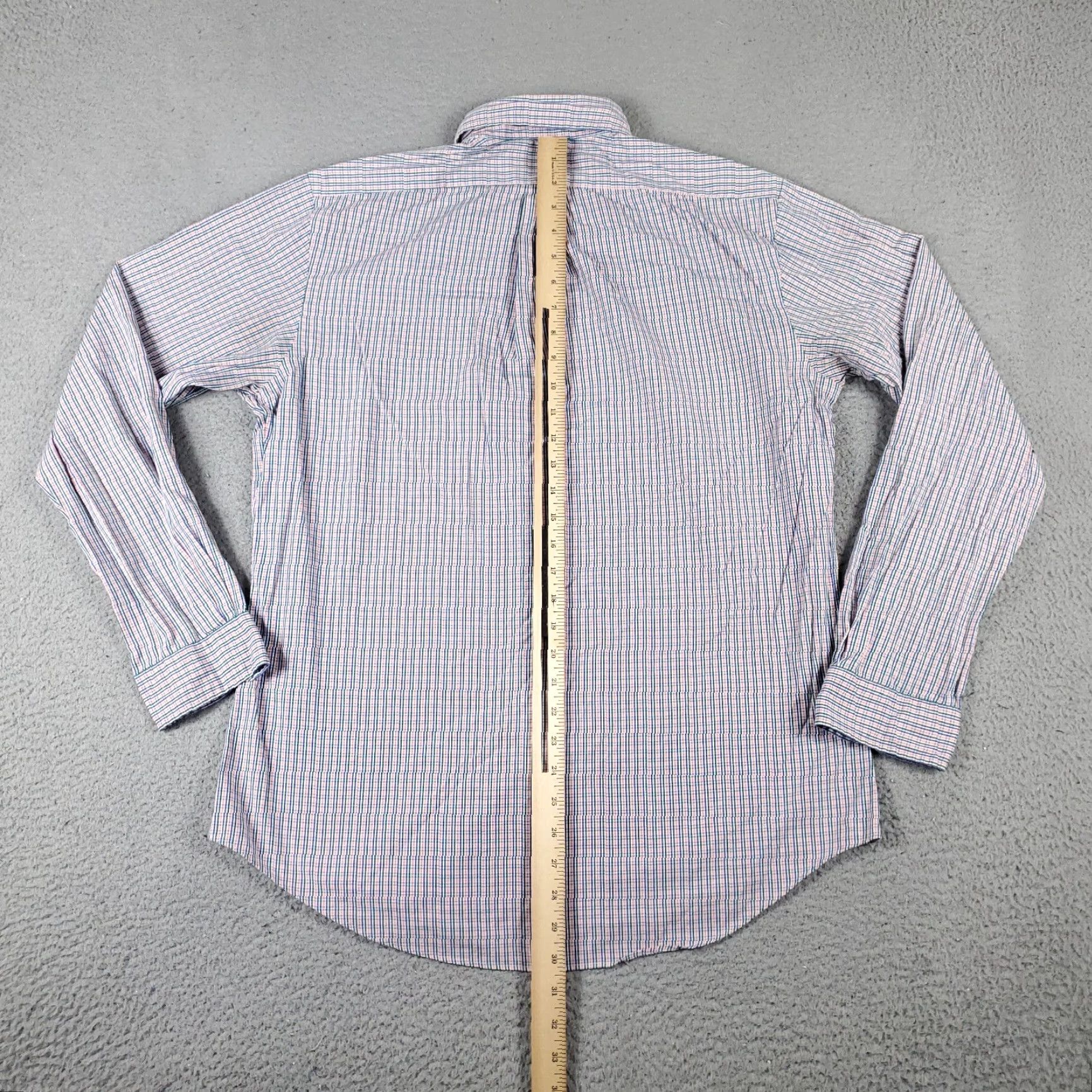 Ralph Lauren Ralph Lauren Dress Shirt Men 16 Blue Green Plaid Long Sleeve Button-Down Regular Fit Size 42R - 6 Thumbnail