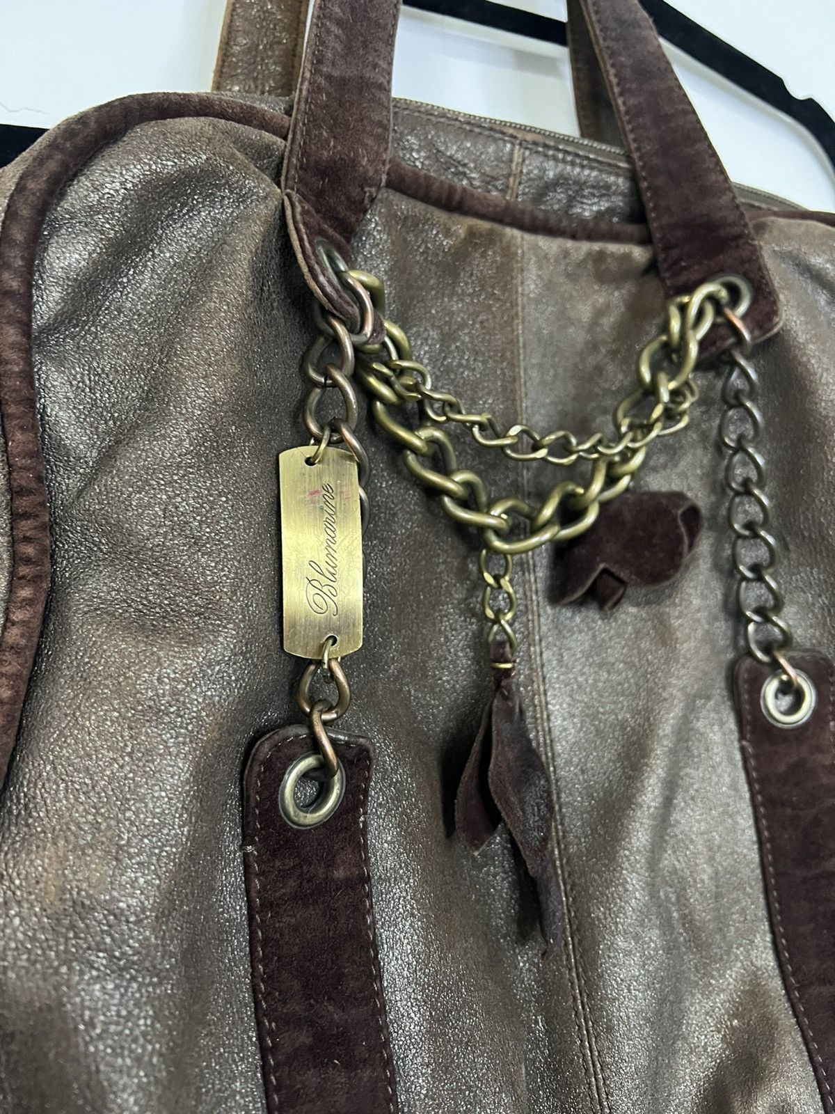 Blumarine Blumarine genuine leather bag brown Size ONE SIZE - 3 Thumbnail