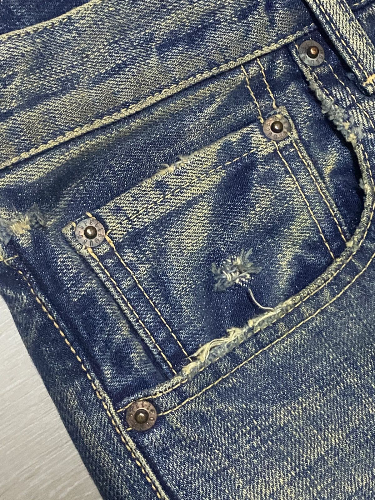 Levi's Vintage Levis Japan Mud Wash Rusty Distressed Loose Jeans Size US 33 - 9 Thumbnail
