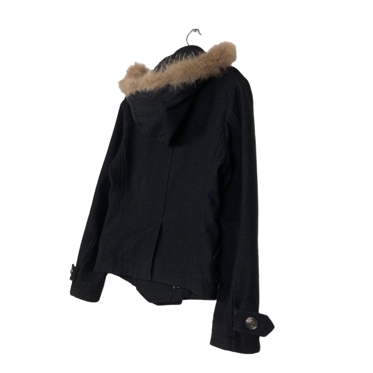 If Six Was Nine 🔥Cropped Biker Jacket Wool PPFM Japan Mink Fur Hoodie Size US M / EU 48-50 / 2 - 10 Thumbnail