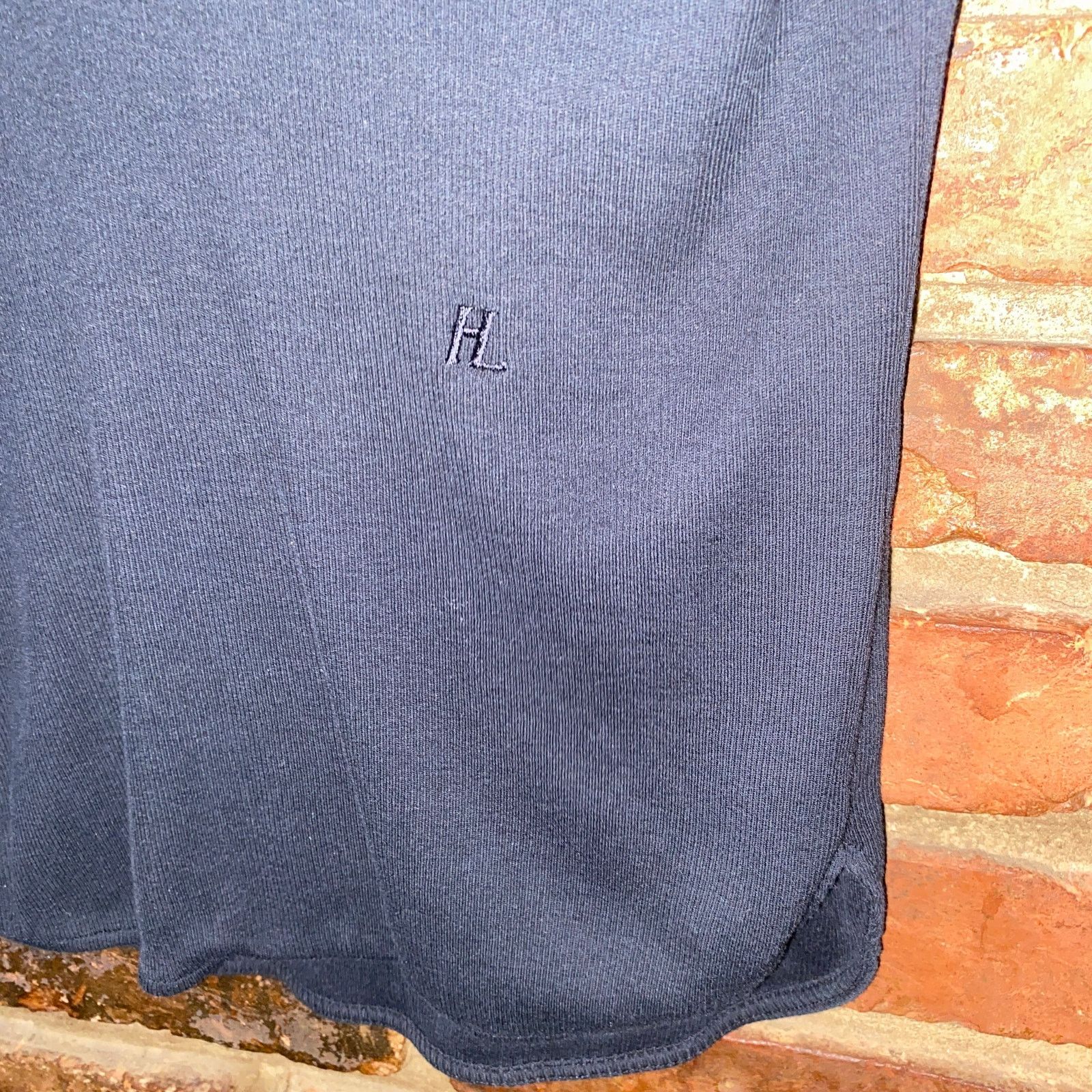 Helmut Lang Helmut Lang Black Ribbed Knit Short Sleeve Polo Top Small Size S / US 4 / IT 40 - 4 Thumbnail