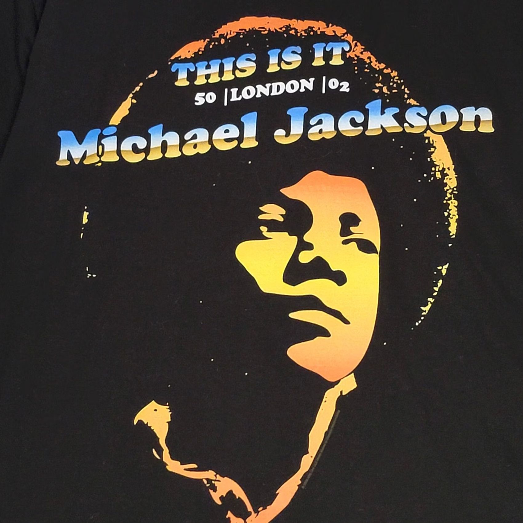 Vintage Michael Jackson T-Shirt 1XL Black This Is It 50 London Nwot 02 Mens, Men's — image 2 of 6
