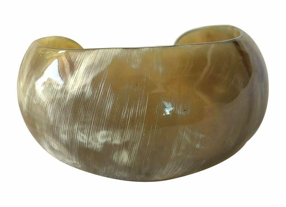 Designer New Textured Cow Horn Bracelet. Size ONE SIZE - 6 Thumbnail