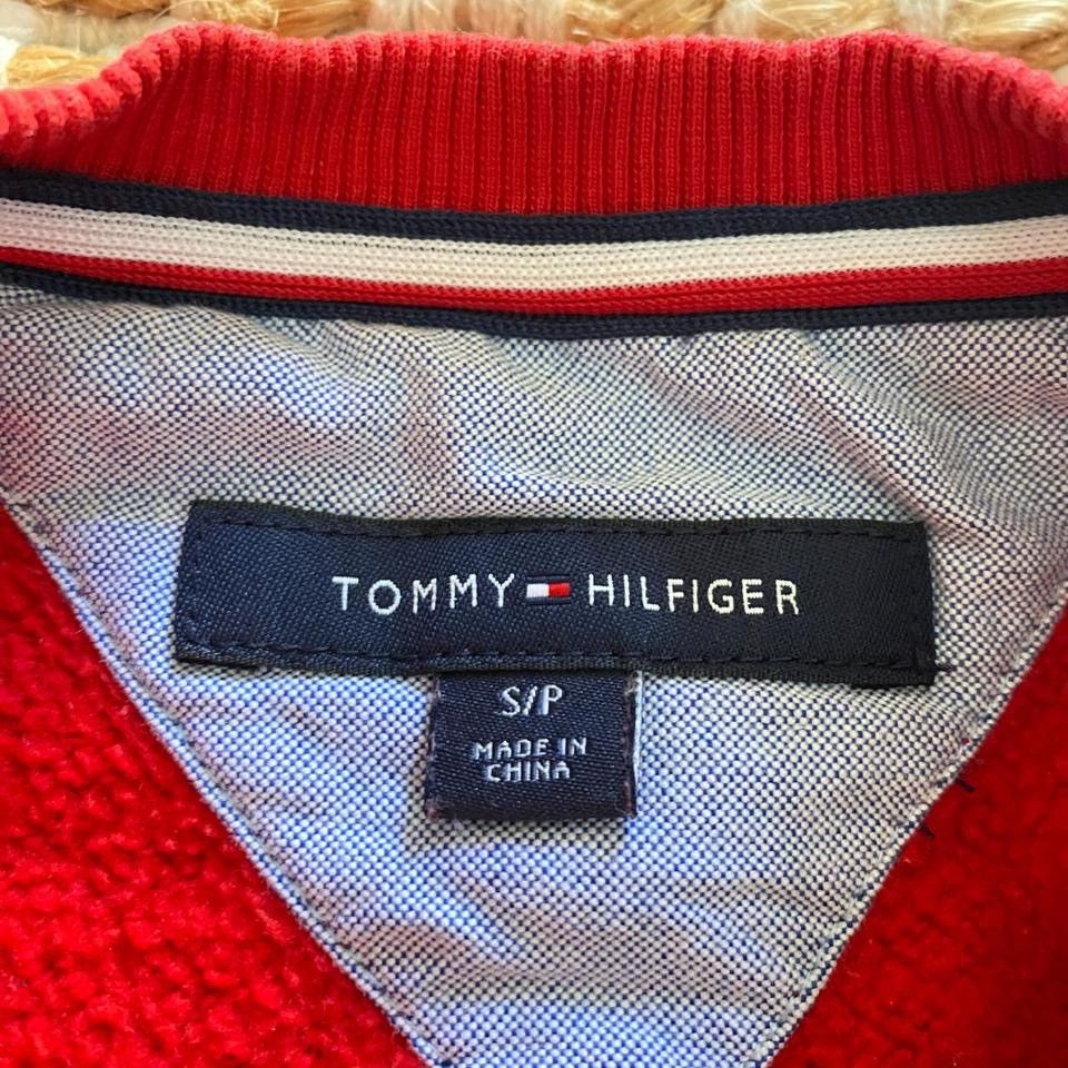 Tommy Hilfiger Brand New Tommy Hilfiger Red Sweater with Embroidered Logo Size S / US 4 / IT 40 - 8 Thumbnail