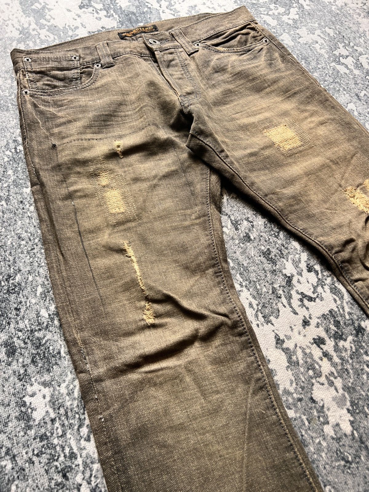 Boycott Boycott Destroyed Tappered Denim Jeans Size US 34 / EU 50 - 4 Thumbnail