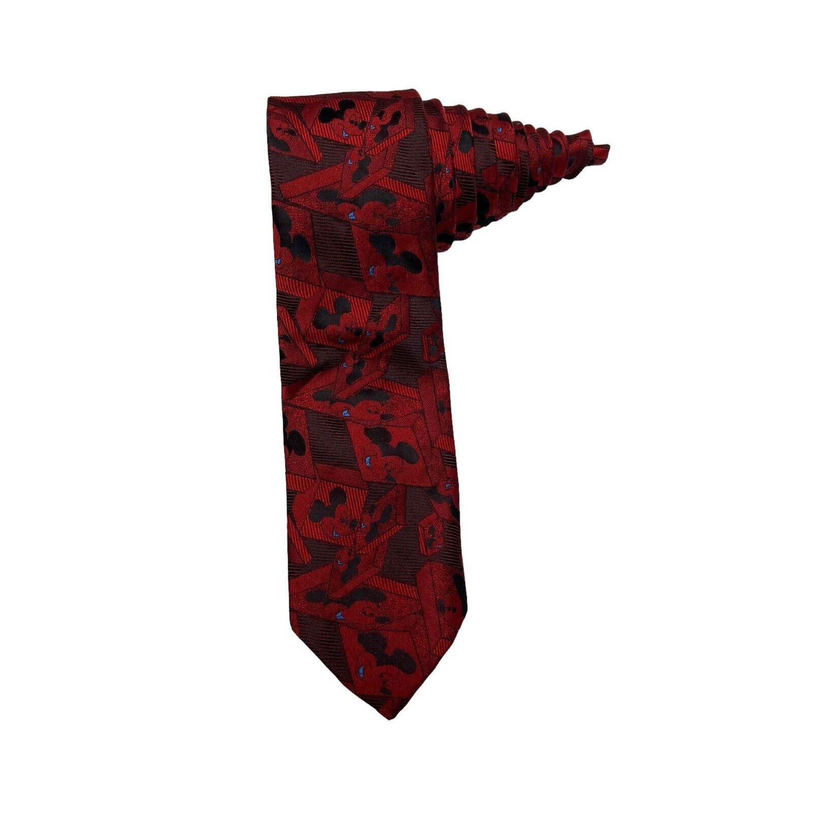 Disney Disney Balancine Tie Works Mickey Mouse Cubes Tiles Necktie Size ONE SIZE - 1 Thumbnail