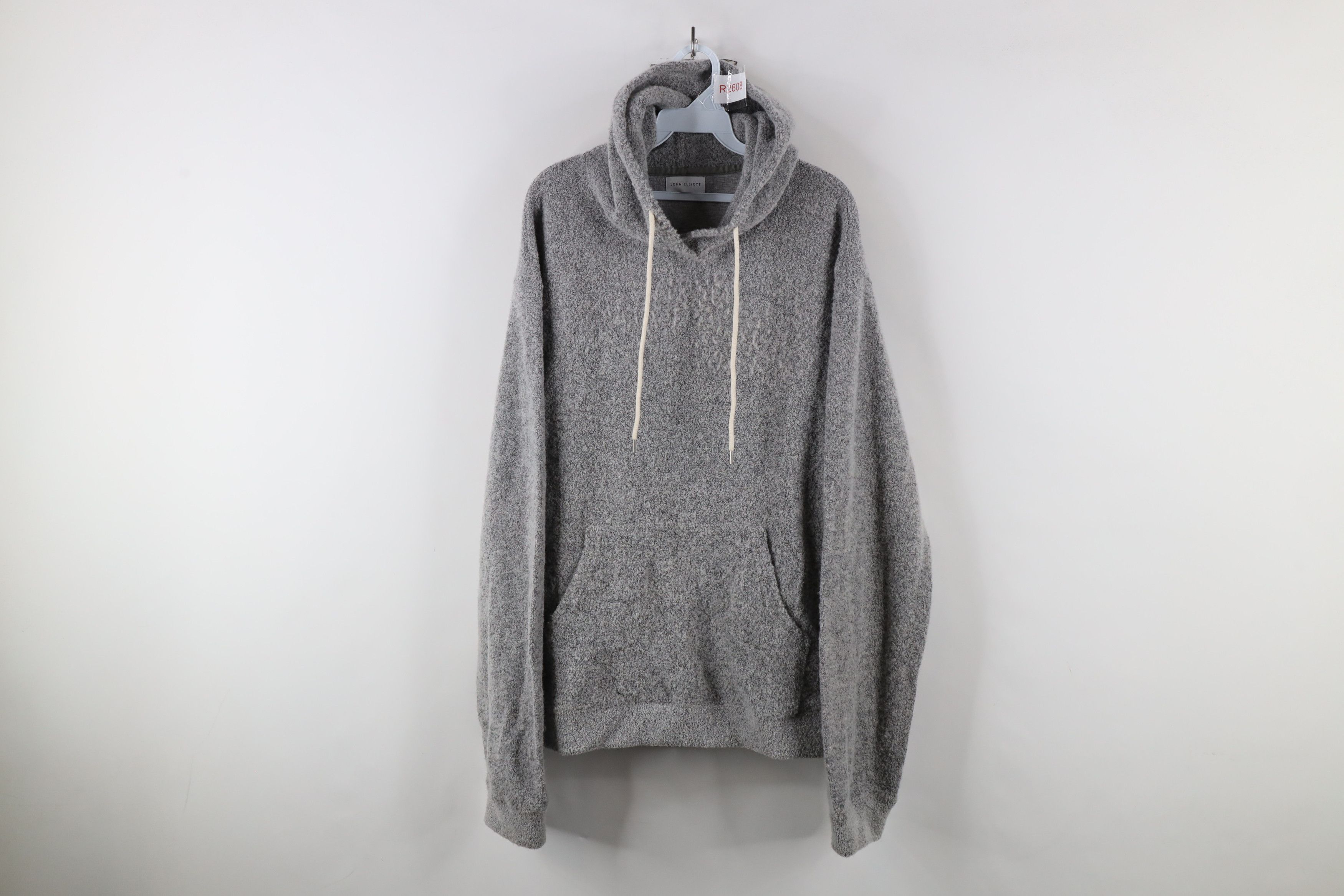 John Elliott John Elliott Wool Blend Textured Knit Hoodie Sweatshirt Size US XL / EU 56 / 4 - 1 Thumbnail