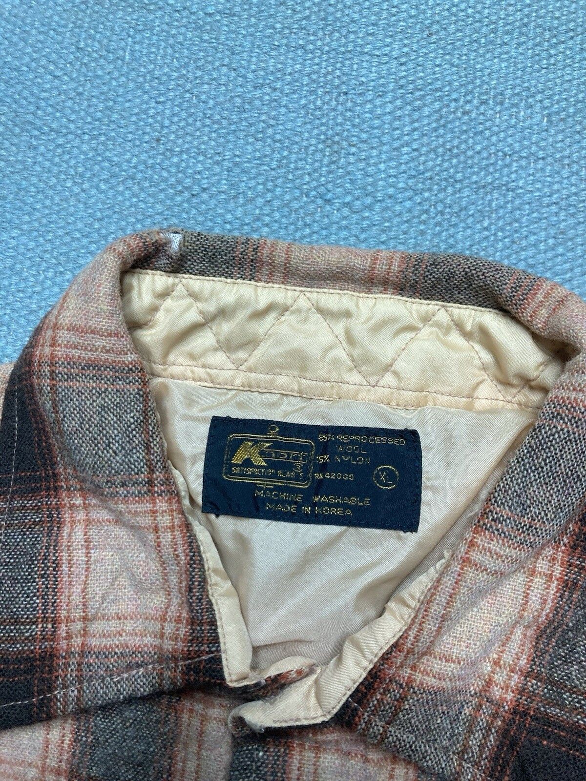 Vintage Vintage Kmart wool shirt jacket Pearl snap plaid western XL Size US XL / EU 56 / 4 - 4 Thumbnail