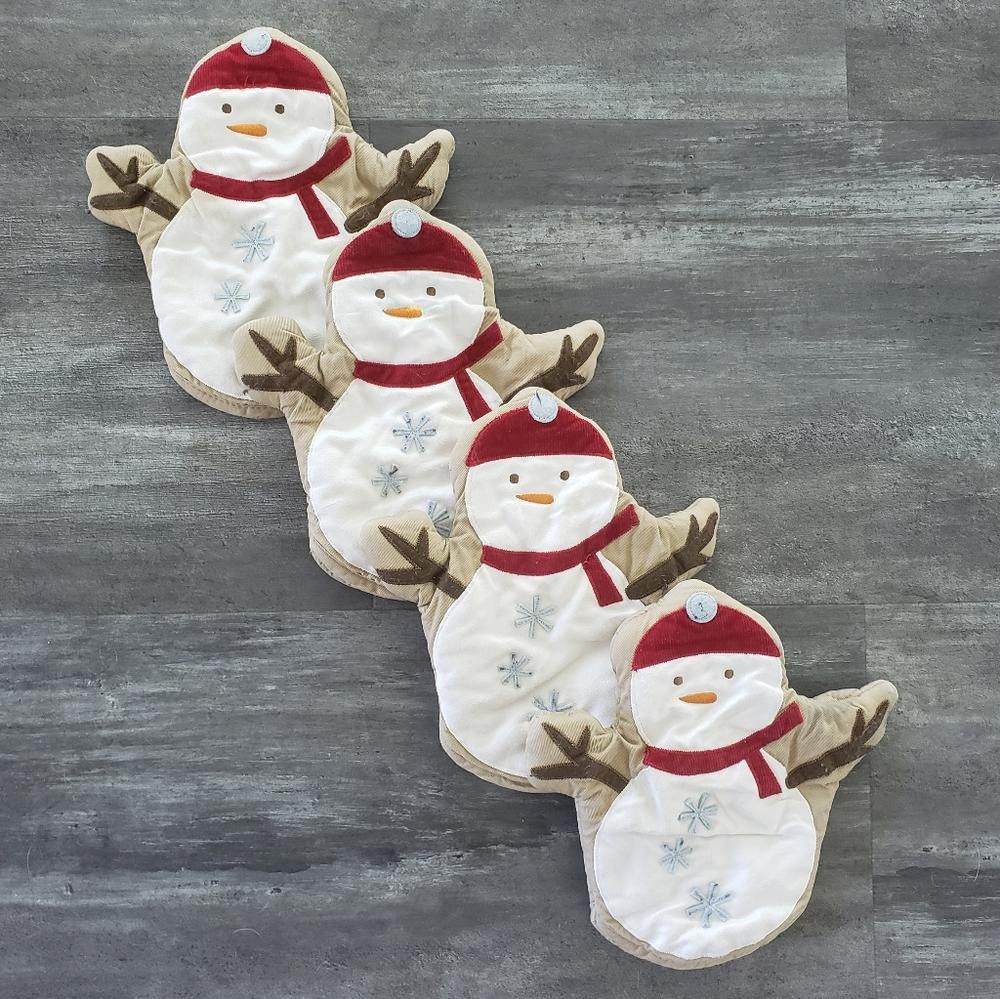 Designer Xmas Snowman Oven Mitt 2 Bundle Size ONE SIZE - 1 Thumbnail