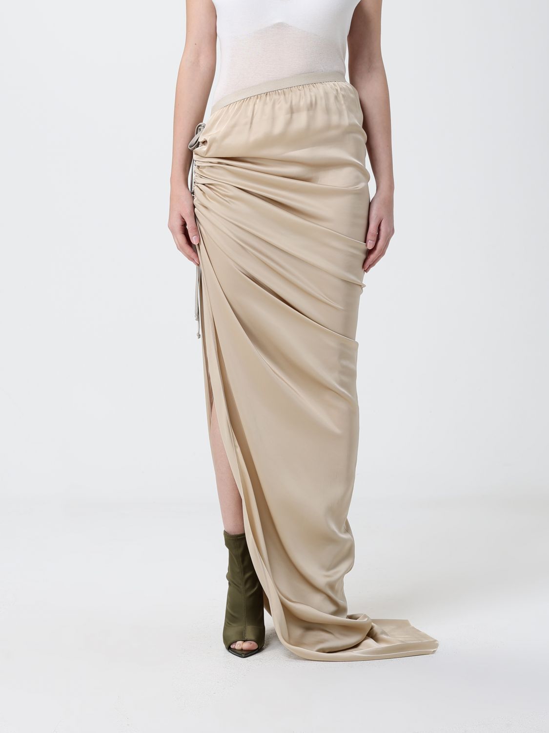 Rick Owens Rick Owens Skirt Woman Beige Size 28" / US 6 / IT 42 - 1 Thumbnail