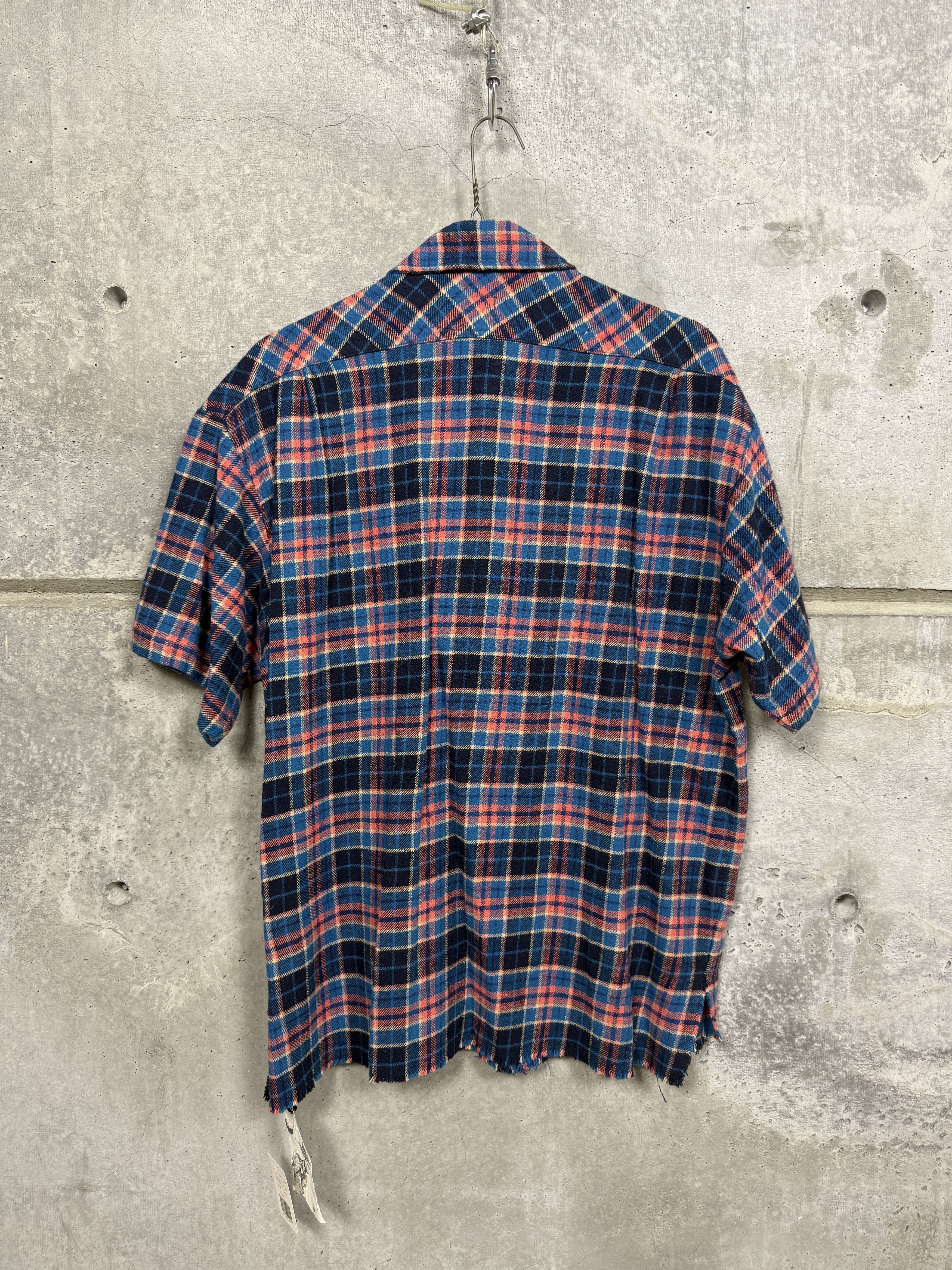 Greg Lauren $795 Greg Lauren Plaid Short Sleeve Shirt Size US L / EU 52-54 / 3 - 5 Thumbnail