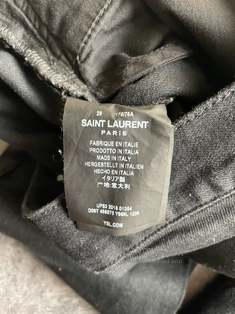 Saint Laurent Paris Saint Laurent Paris Patchwork Denim Jeans Size US 29 - 7 Thumbnail
