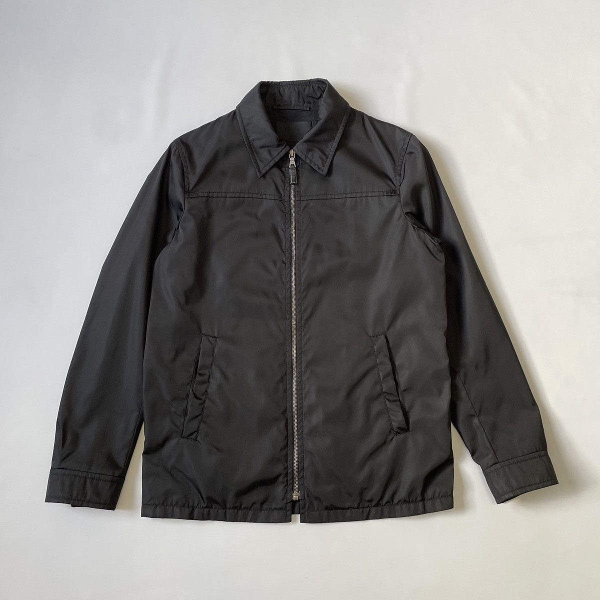 Prada Mid 2000s Black Nylon Work Jacket Size US M / EU 48-50 / 2 - 18 Thumbnail