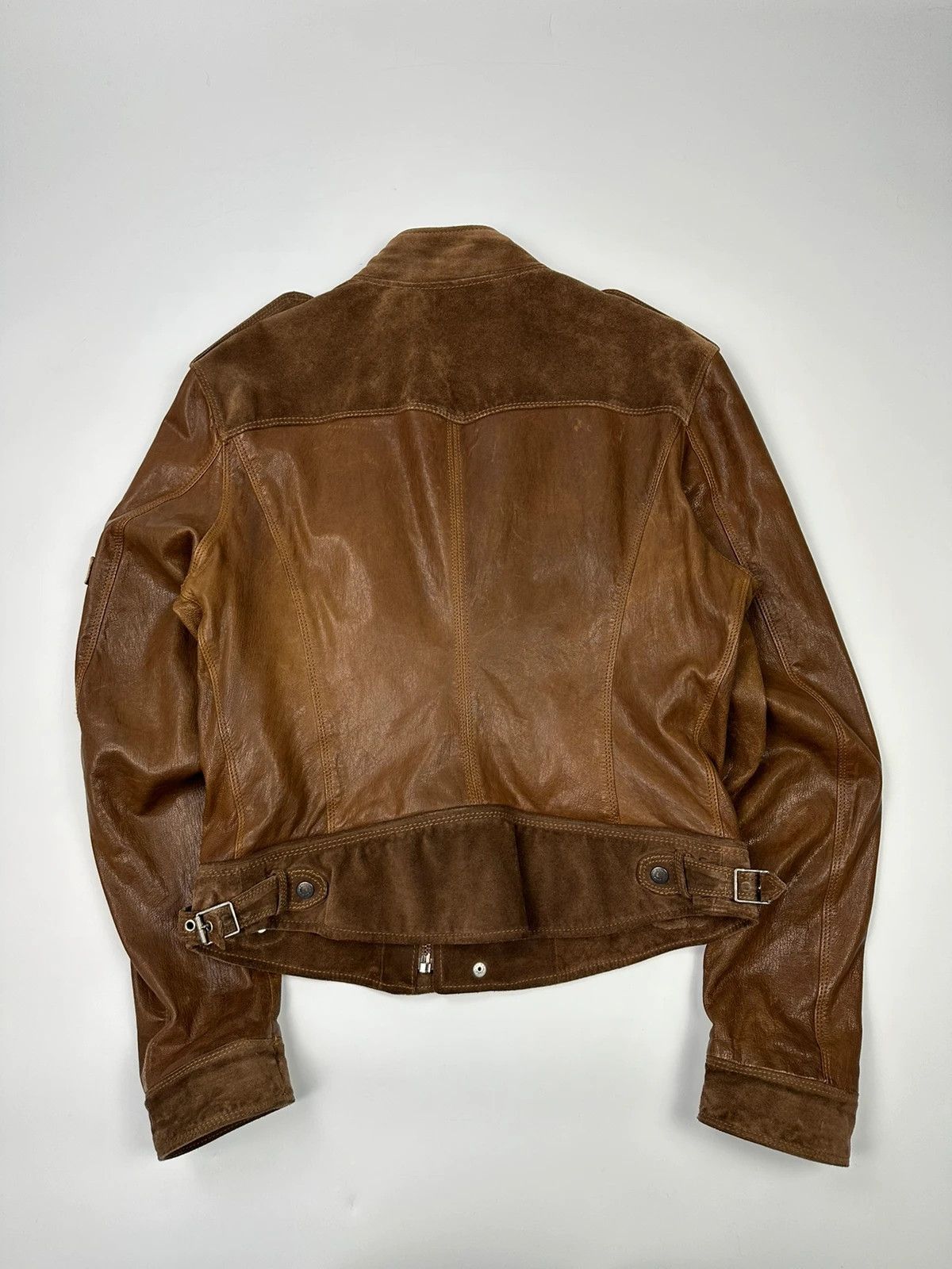 Dolce & Gabbana Dolce & Gabbana Leather Suede Brown Flight Bomber Jacket Size US M / EU 48-50 / 2 - 5 Thumbnail