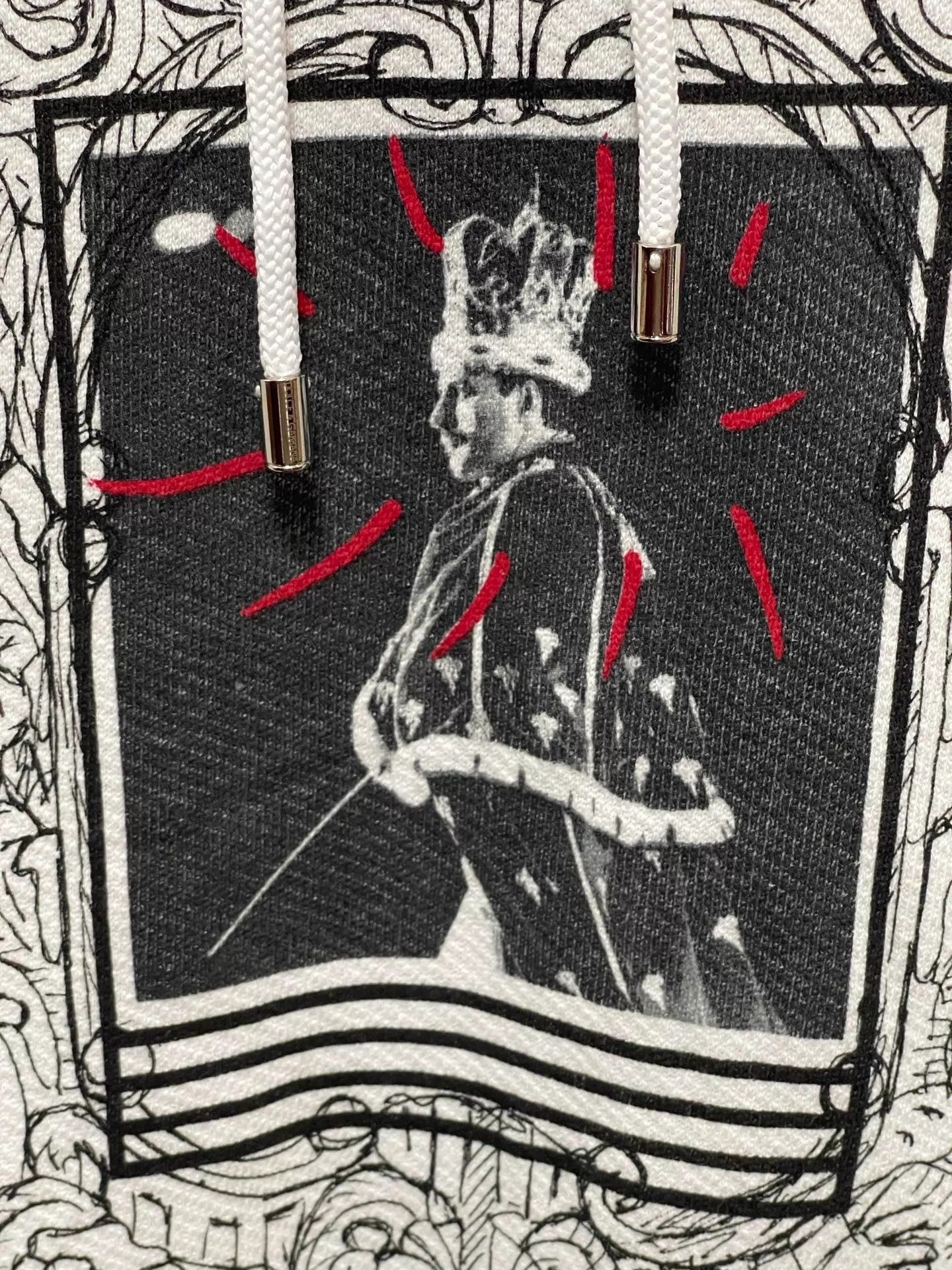 Dolce & Gabbana White Freddie Mercury Graphic Hoodie Size US M / EU 48-50 / 2 - 4 Thumbnail