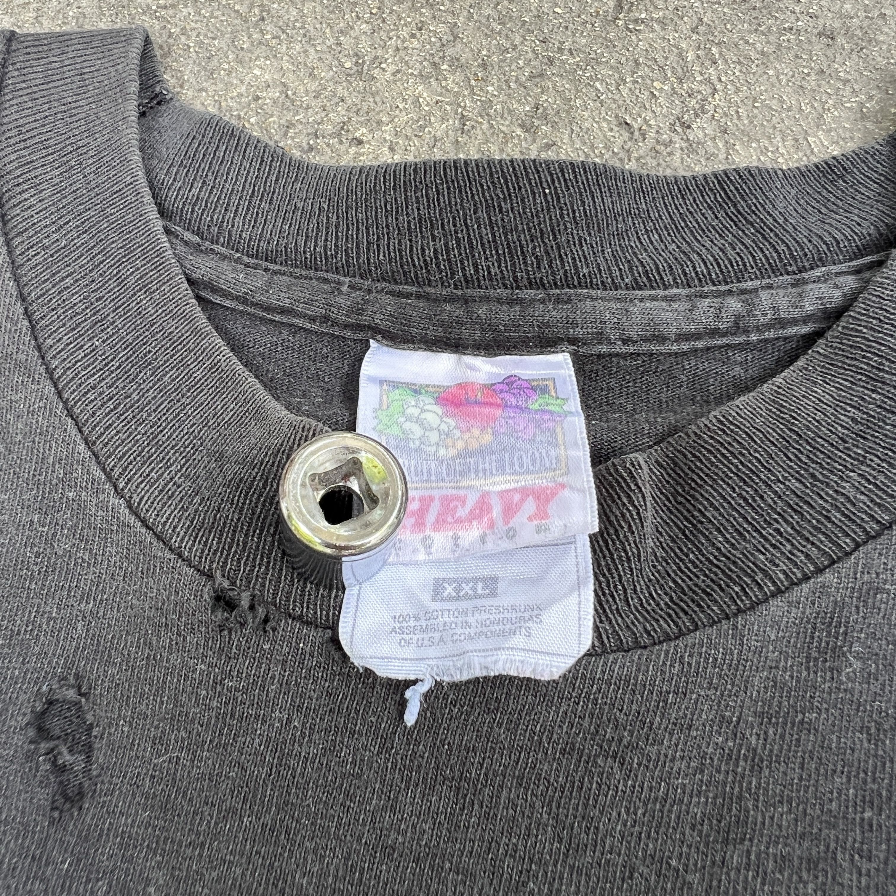 Rap Tees × Vintage Vintage 90s Isaac Hayes Tee 2XL Distressed Faded Thrashed Size US XXL / EU 58 / 5 - 7 Thumbnail