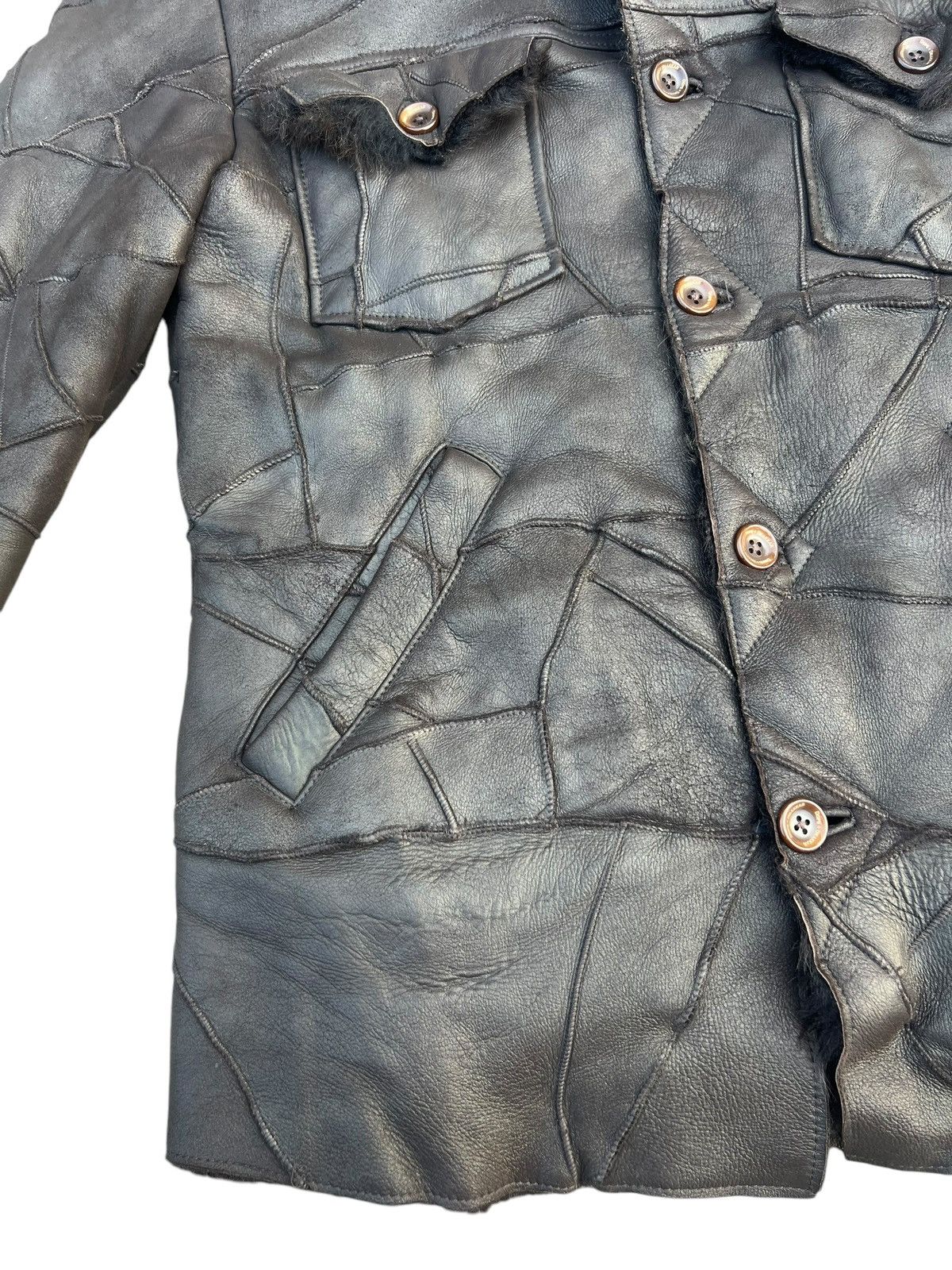 Leather Dope + Drakkar Patchwork Sheepskin Leather Shearling Jacket Size US M / EU 48-50 / 2 - 7 Thumbnail