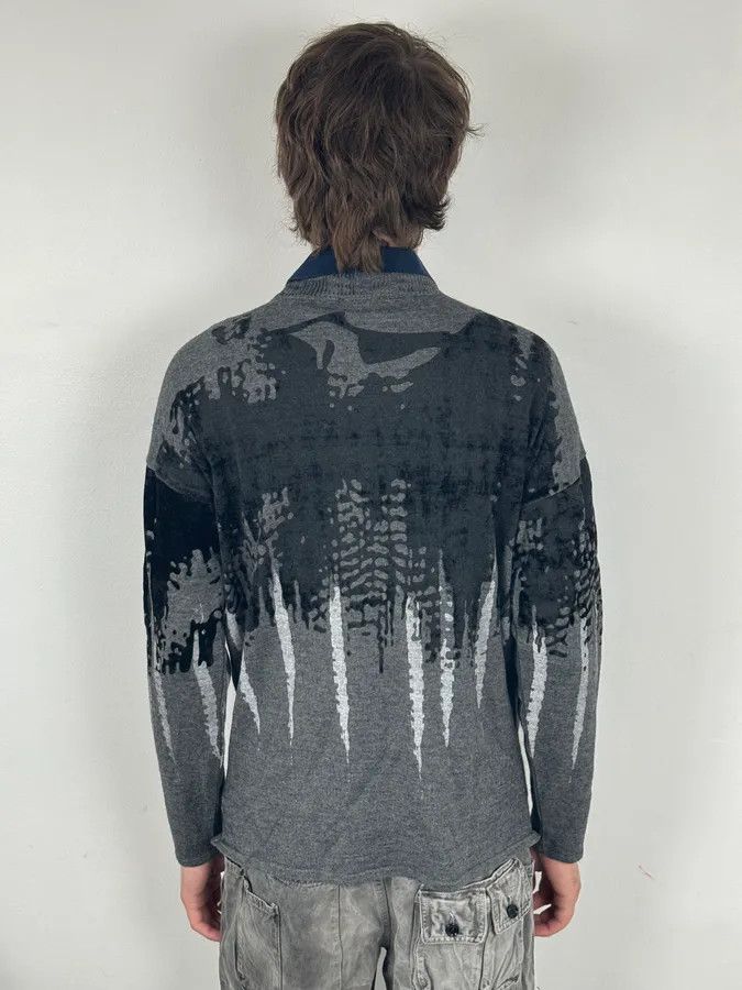 Emporio Armani FW2014 Emporio Armani Abstract Skyscrapers Grey Sweater Size US S / EU 44-46 / 1 - 4 Thumbnail