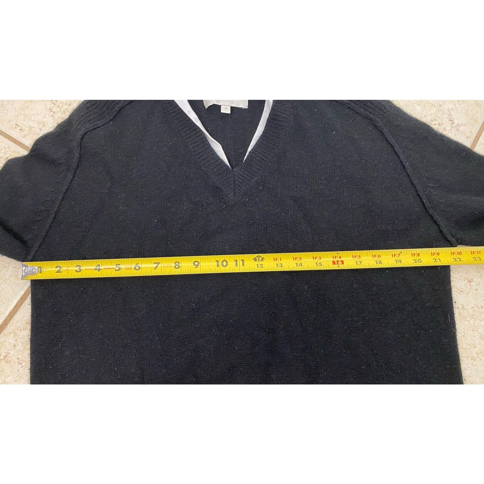 Brochu Walker Brochu Walker The Looker V Neck Wool Cashmere Sweater SZ S Size S / US 4 / IT 40 - 12 Thumbnail