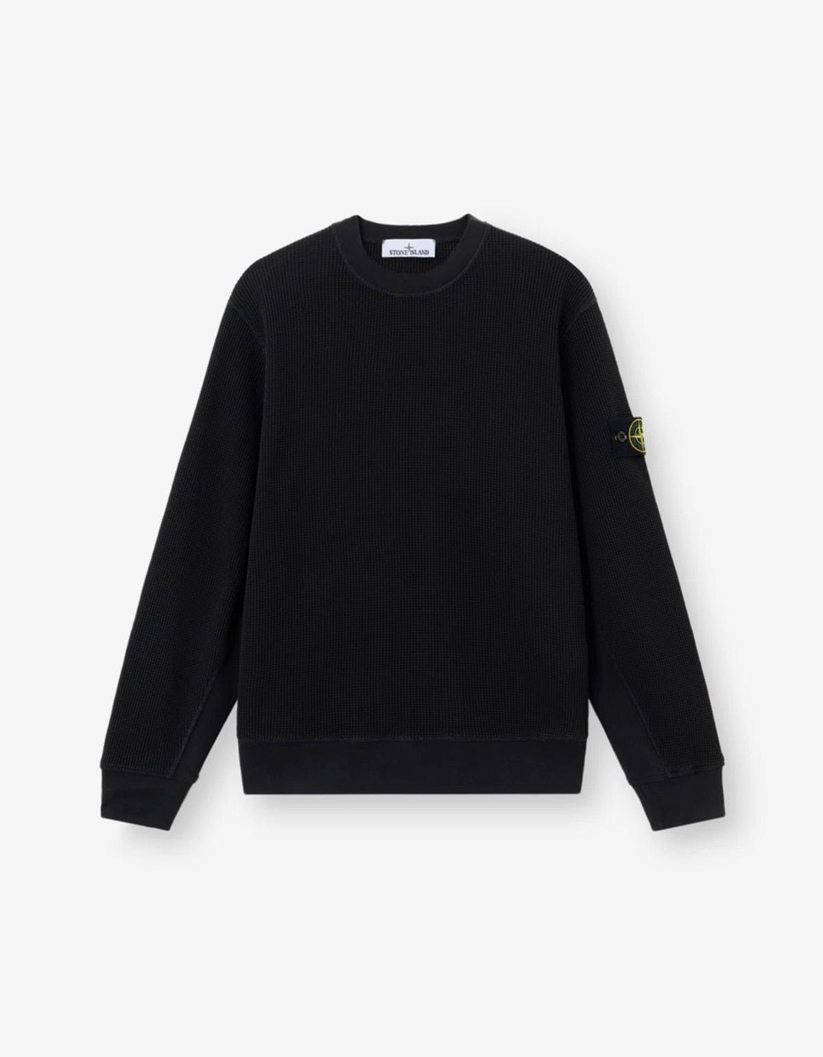 Stone Island Black Organic Cotton Sweatshirt