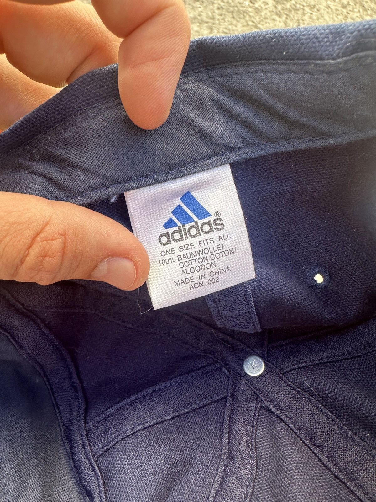 Adidas Vintage Adidas Corporate Logo Line Cap Streetwear Rare USA Size ONE SIZE - 4 Thumbnail