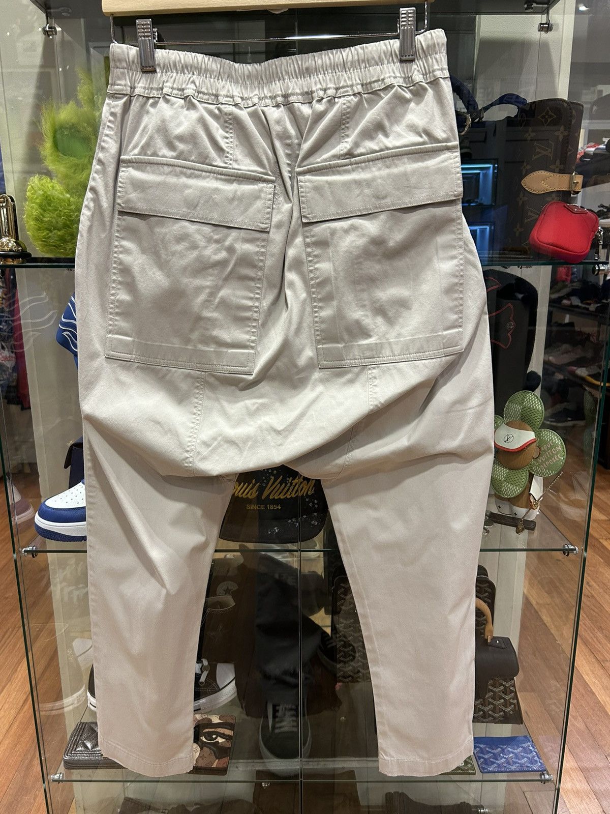 Rick Owens Rick Owens Drop Crotch Trousers Khaki Size US 30 / EU 46 - 2 Thumbnail
