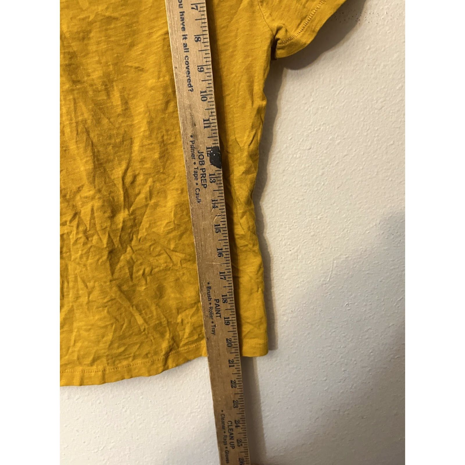 J.Crew J.CREW Shirt Womens S Yellow Vintage Cotton T-Shirt Top Short Sleeve Crew Neck Cap Sleeve V-Neck Casual Travel Basic Size S / US 4 / IT 40 - 4 Thumbnail