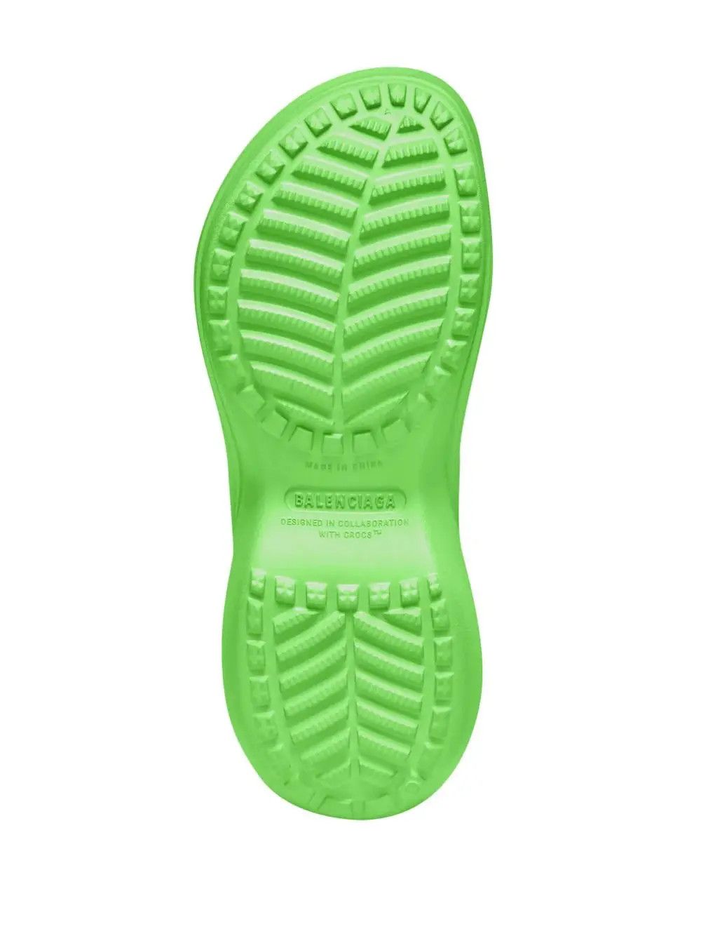 Balenciaga × Crocs o1in1g1024 Pool Crocs™ Slide Sandals in Green Size US 12 / IT 42 - 2 Thumbnail