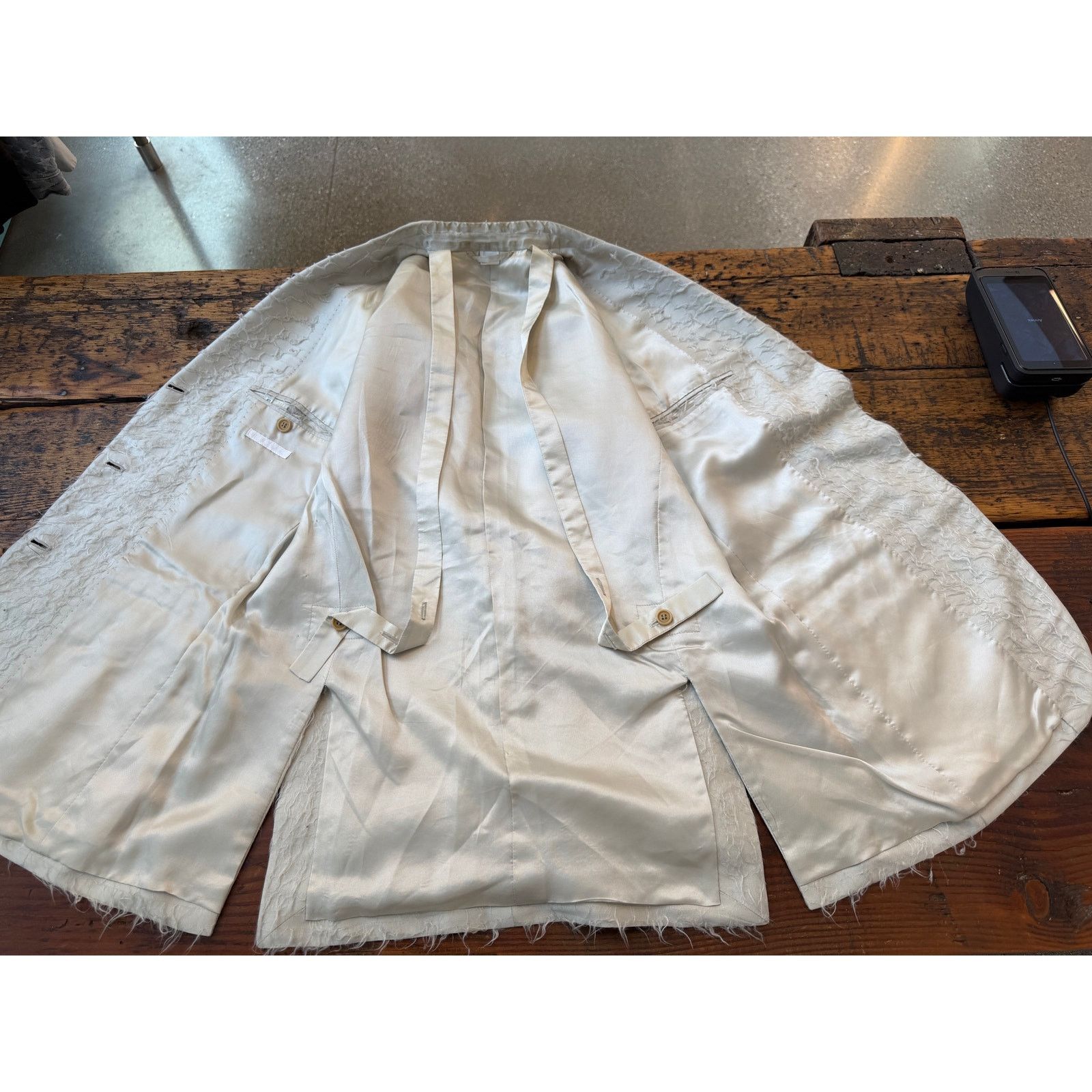 Helmut Lang Vintage Helmut Lang Flocked Backpack Blazer Size US XS / EU 42 / 0 - 8 Thumbnail