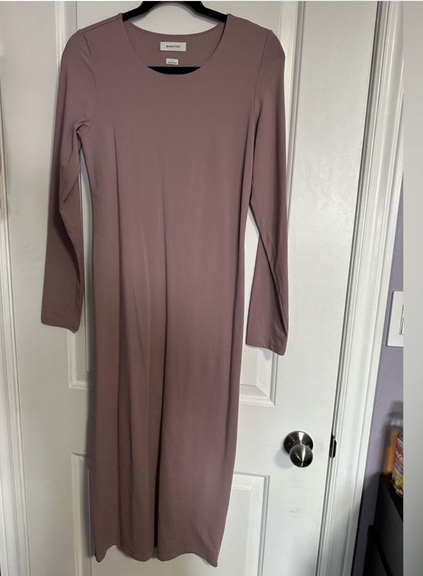 Aritzia Babaton Contour Crew Longsleeve Dress Size L / US 10 / IT 46 - 5 Thumbnail
