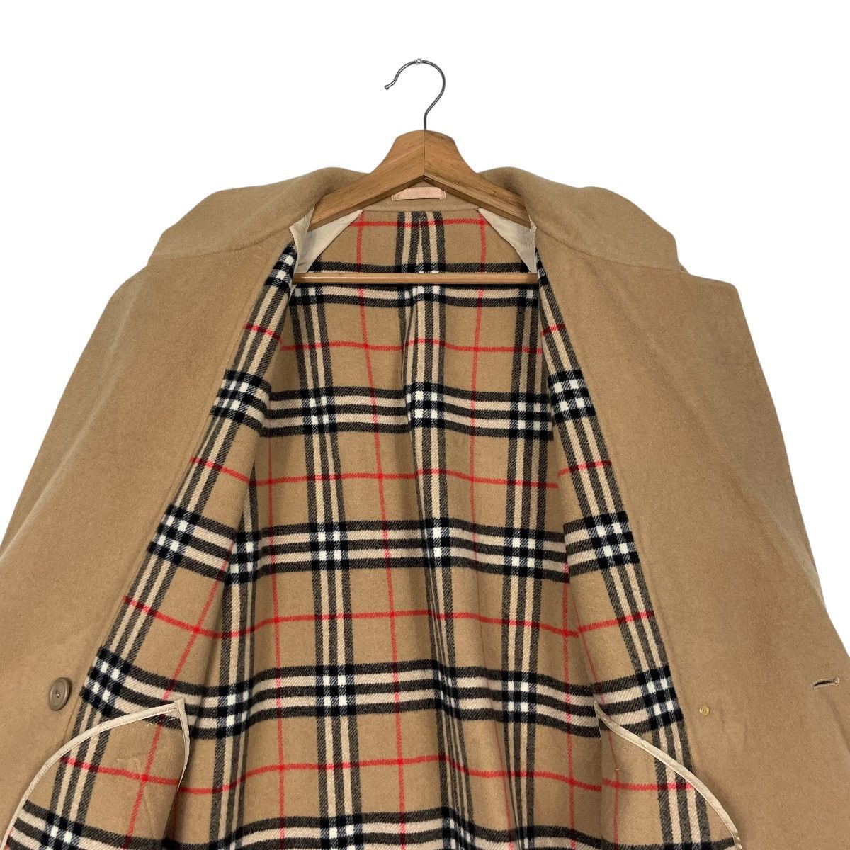 Burberry Burberrys Nova Check Double Breasted Wool Coat Size M / US 6-8 / IT 42-44 - 12 Thumbnail