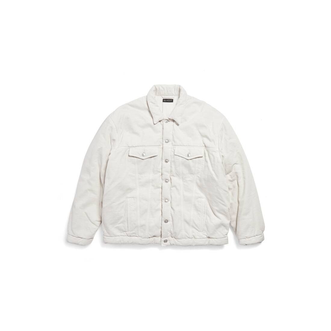padded jacket in white