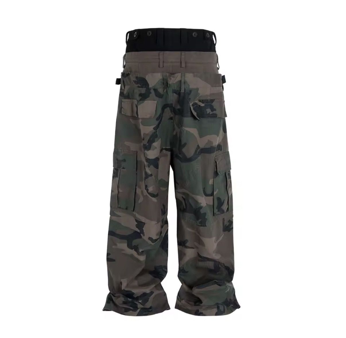 Other Camouflage Three Waisted Patchwork Baggy Streetwear Pants Size US 33 - 3 Thumbnail