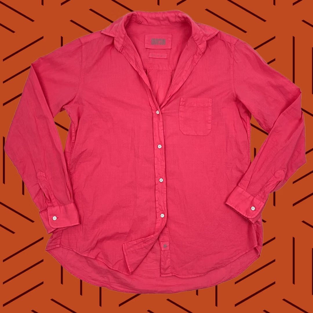 Pinko Grayson The Hero Shirt Womens XS Pink Button Up Lightweight Blouse Size XS / US 0-2 / IT 36-38 - 1 Thumbnail