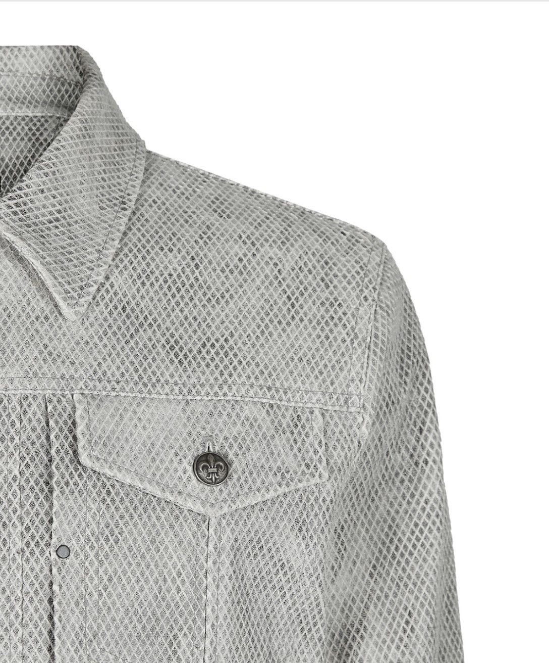 John Varvatos Snake Embossed Leather Trucker jacket EU 48 USA 38 Size US M / EU 48-50 / 2 - 5 Thumbnail
