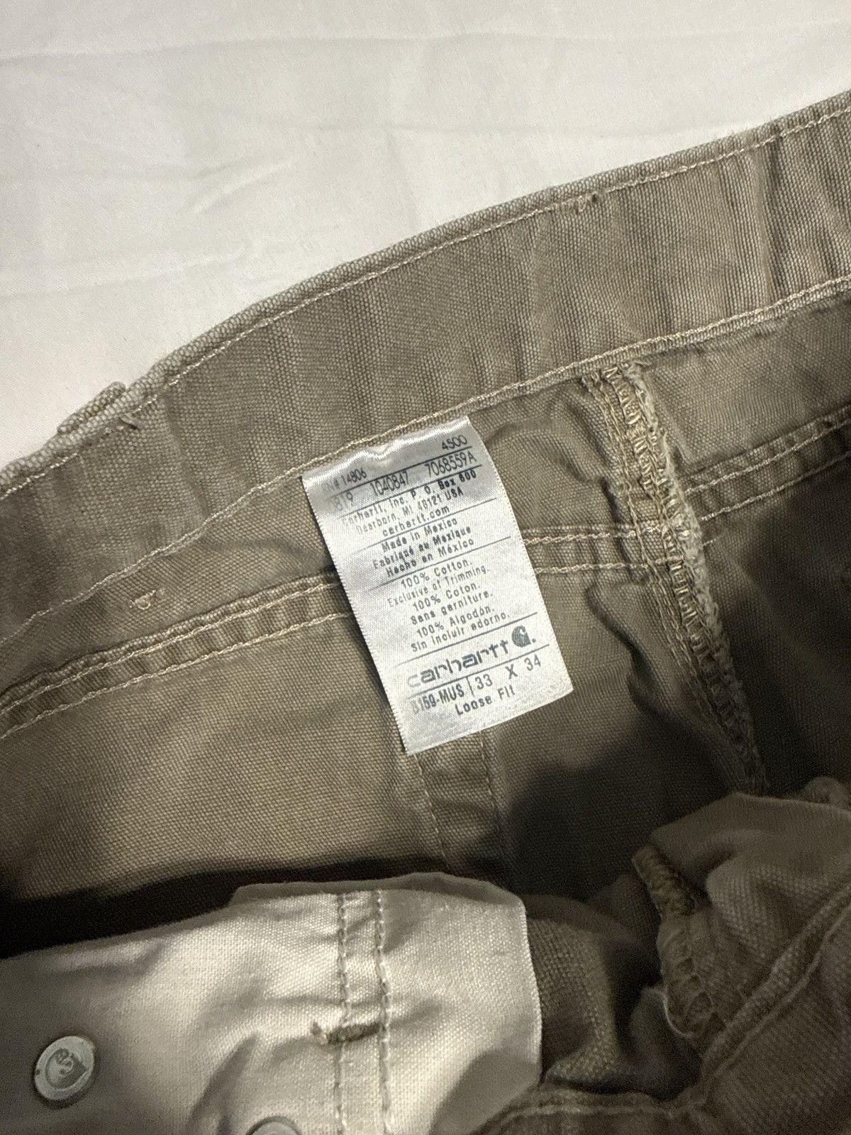 Carhartt Vintage Carhartt Sand Brown Carpenter Work Pants Size US 31 - 3 Thumbnail