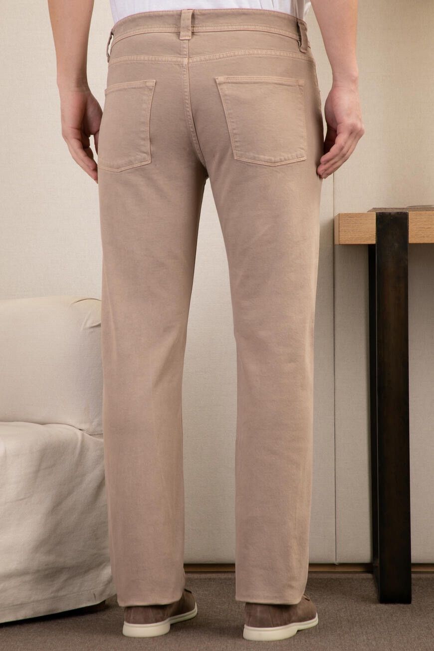Loro Piana 🔥🔥 Loro Piana Beige Cotton Jeans Size US 34 / EU 50 - 9 Thumbnail